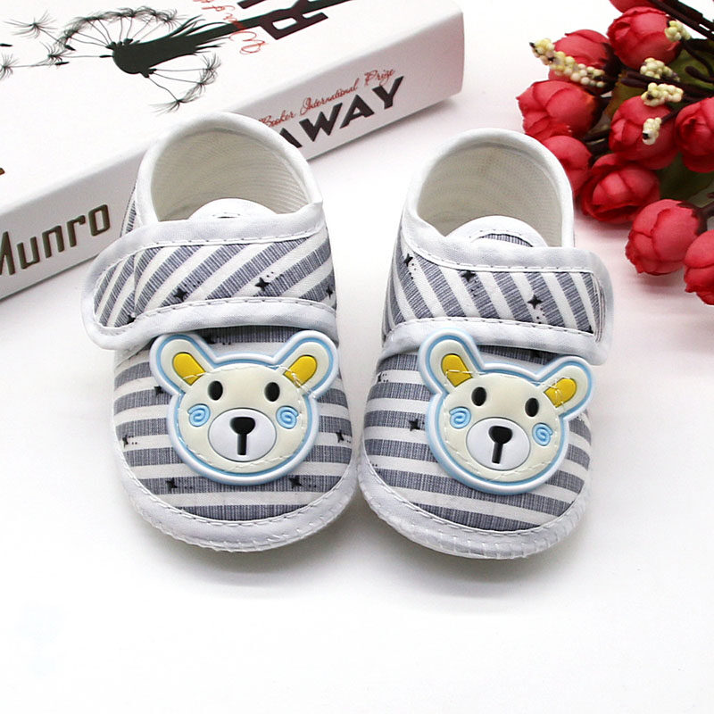 Denoswim Phim Hoạt Hình Bé Giày Trẻ Sơ Sinh Dễ Thương Phim Hoạt Hình Gấu Bé Sơ Sinh Căn Hộ Toddler Mềm Duy Nhất Ngoài Trời Đầu Tiên Tập Đi 0-12 Tháng