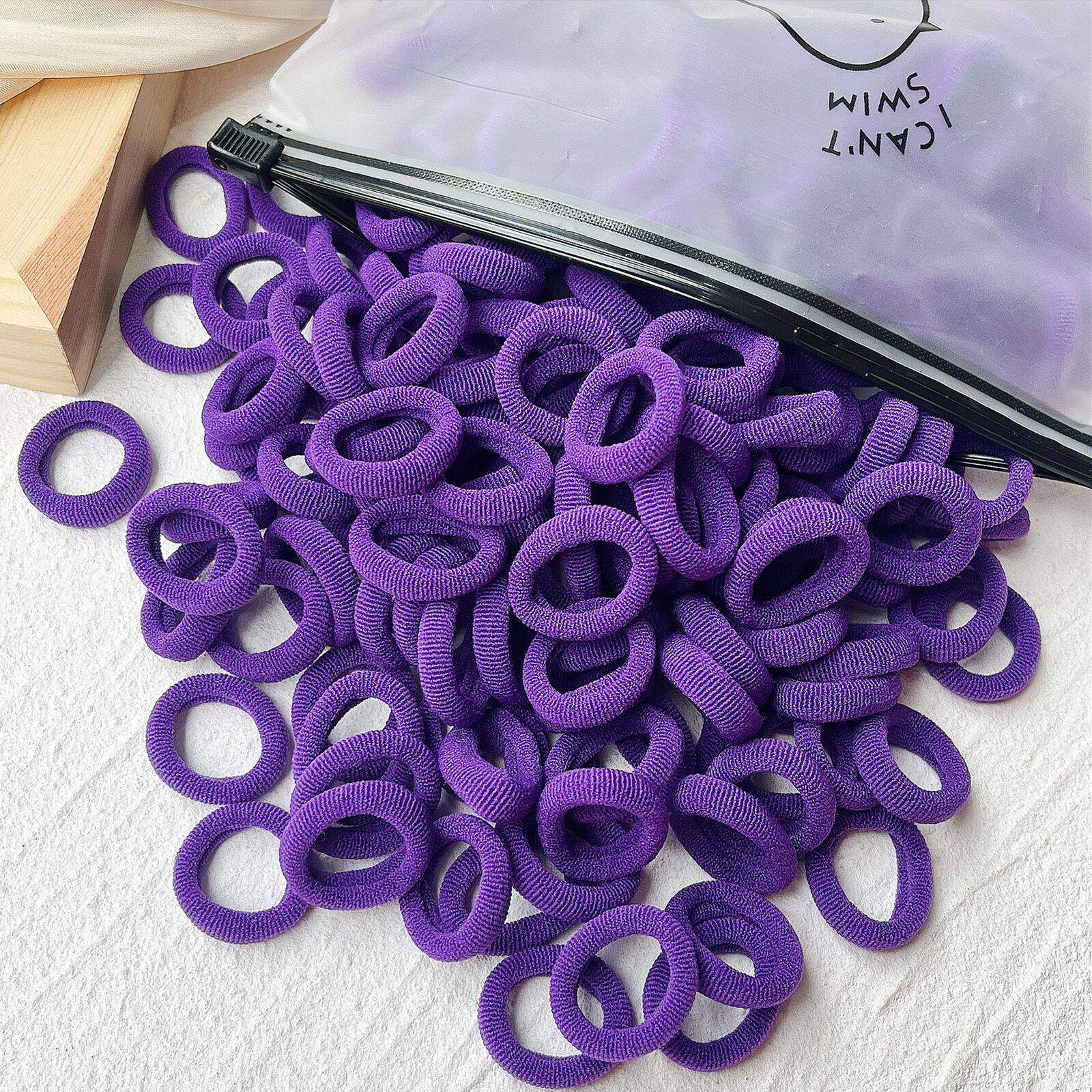 20/50pcs/set Women/Girls Basic Hair Ties, Kids Simple Solid Color Elastic Headband Hair Rope Ties Girls Hair Accessories Ponytail Holder
