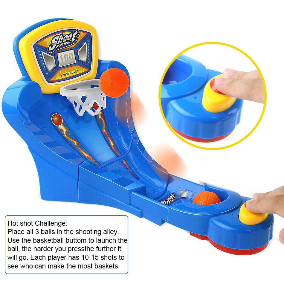 iRojak] Mini Shooting Rebound Basketball Desktop Portable Folding Toy Hoop  Games Set Educational Toys for Kids -BT246 | Lazada