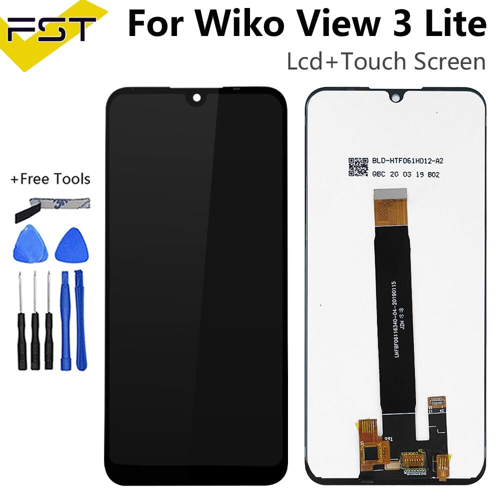 6.0939;39; for wiko view 3 lite w-v800 lcd display touch screen digitizer mobile phone accessories for wiko view 3 lite lcd sensor