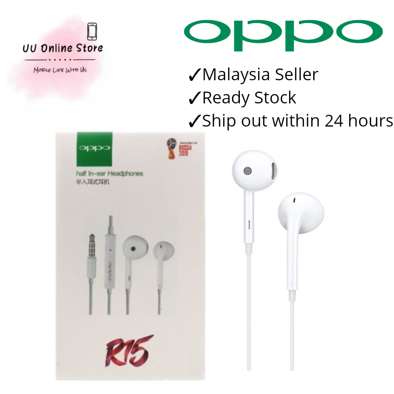 OPPO R15 Half In-ear Headphones OEM 