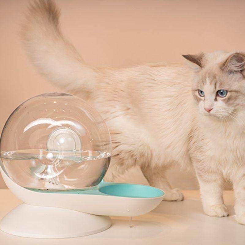 Hình Xoắn Ốc Waterer Trung Chuyển Chó Thú Cưng Tự Động Uống Nước Nóng Lạnh Cho Mèo/Chó Chống Trượt 2.8L