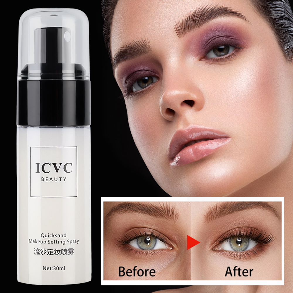 30ml trang điểm xịt giữ Kem dưỡng ẩm Hydrate kiểm soát dầu lâu dài mờ tự nhiên làm mới nhanh chóng thiết lập mỹ phẩm