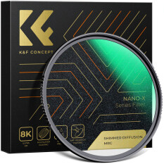 K&F Concept 49mm-82mm Shimmer Diffusion 1 Nano X Microlight Mirror Glass Filter 28 Layers for Camera 49mm 58mm 62mm 67mm 77mm 82mm