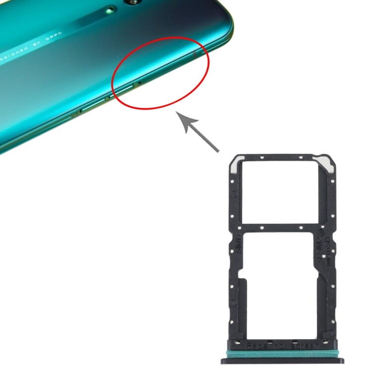For OPPO Reno SIM Card Tray + SIM / Micro SD Card Tray