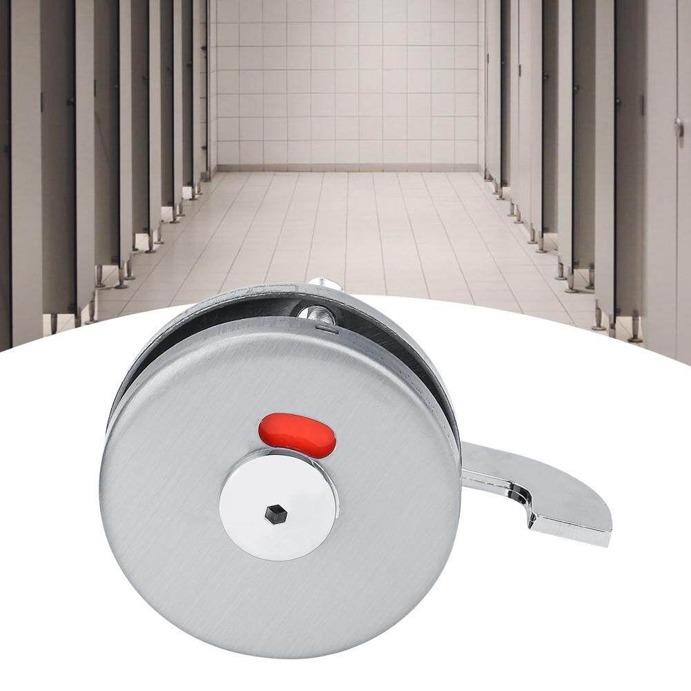 1 Set Privacy Dead Bolt Latch Indicating Door Lock for Bathroom WC Public Restroom Toilet