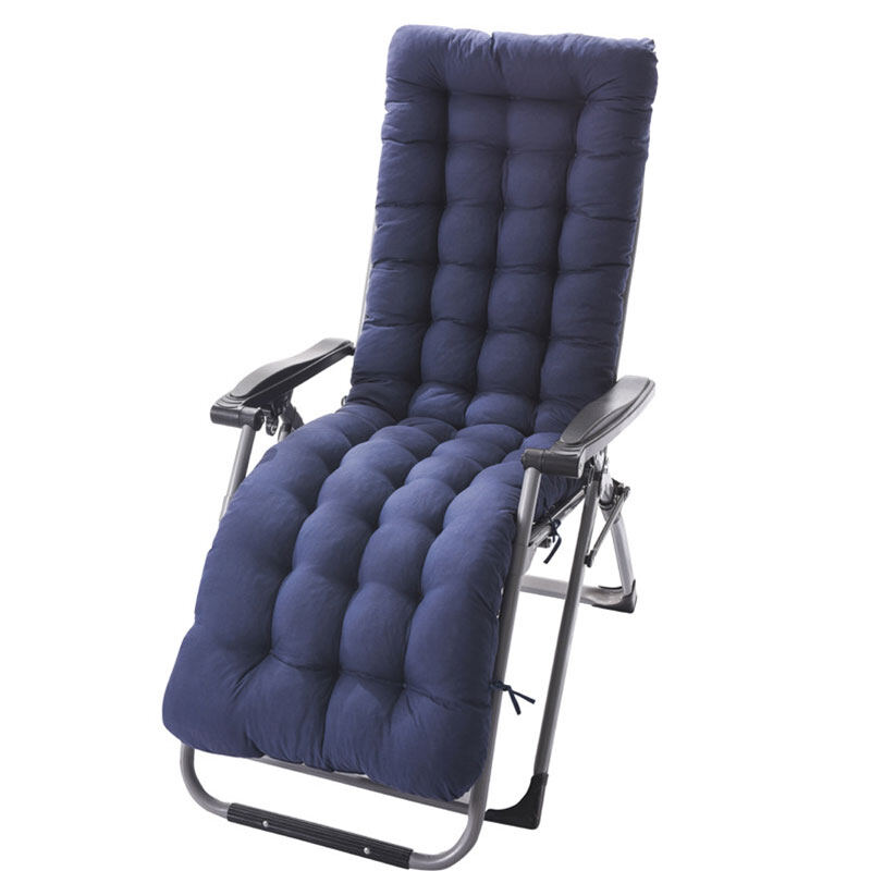Pzcf 48x125cm Thicken Long Chair Couch Seat Cushion Pads Garden Lounger Mat Rocking Chair Cushion Long Cushion Recliner Chair Cushion Office Soft Comfortable Foldable