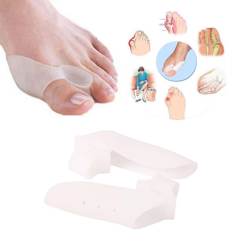 VTTO 1 Cặp Tách Ngón Chân Dụng Cụ Chỉnh Vẹo Ngón Chân Cái Vẹo Ngón Chân Cái Dụng Cụ Chỉnh Hình Xương Bàn Chân Ngón Tay Cái Tất Duỗi Chỉnh Sửa Móng Chân