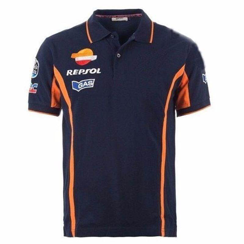 Repsol Gas Moto GP Team Polo Shirt Racing Clothing Motorbike Motorcycle T-shirt Motocross Racing Shirt Casual Bike Riding Shirt