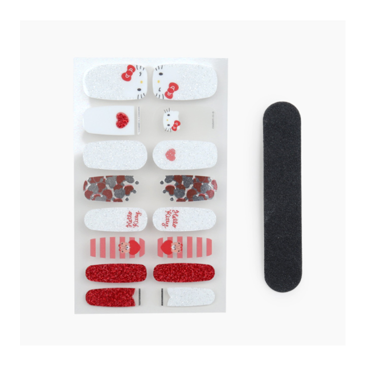 [Daiso] Hello Kitty/dải móng gel My Melody 16P