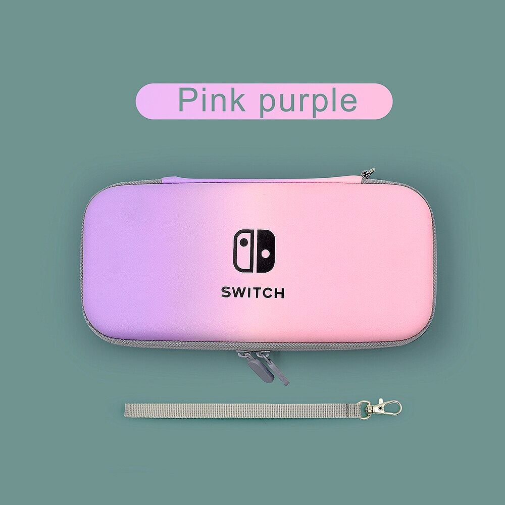 Carrying Case for Nintendo Switch Protective Case Cover Storage Bag PU Gradient for Switch OLED Travel Portable Pouch Accessory