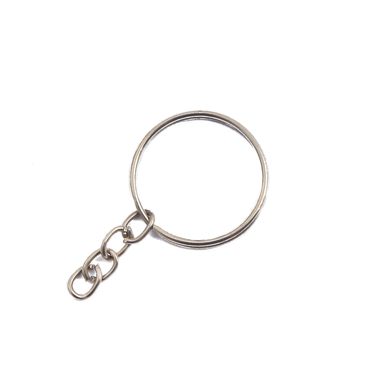 10pcs/lot Iron Key Chain Key Ring keychain 25/30mm Long Round Split Keyrings Keychain DIY Jewelry Making Findings