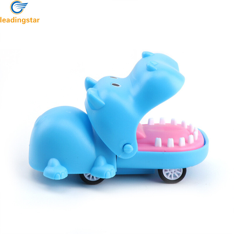 LEADINGSTAR Baby Pull Back Toy Cartoon Crocodile-shaped Bite Hand Toy Mini Pull Back Car Gift