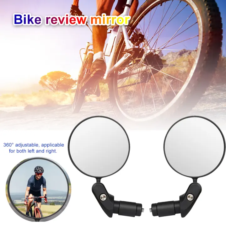 2Pcs 360° Rotate Adjustable Handlebar Rearview Mirror For Bike Bicycle Cycl RC
