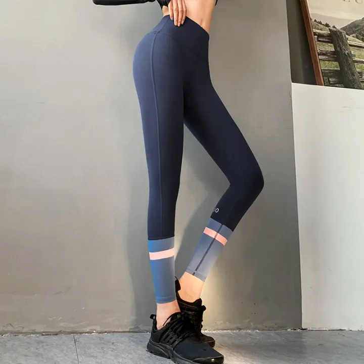running in yoga pants