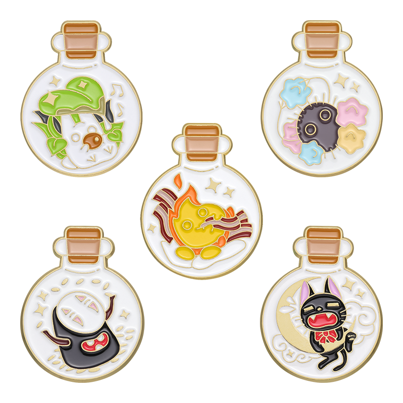 Anime Collection Enamel Pins Set Custom Cartoon Icon Brooch Lapel Badge