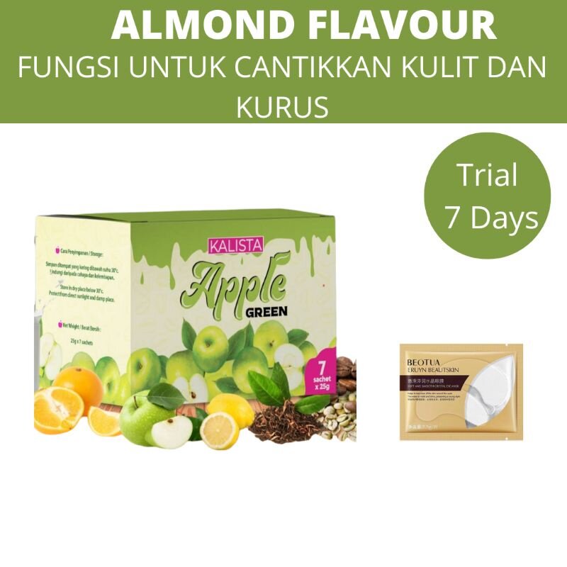 KALISTA DHARA Apple Green Almond Fiber Detox Fibremeal XSperfect HKT 7