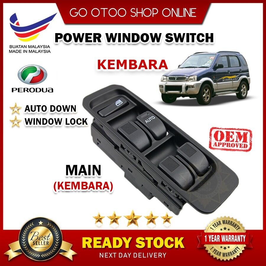 Perodua Kembara 】OEM Auto Down Power Window Master Switch And Passanger