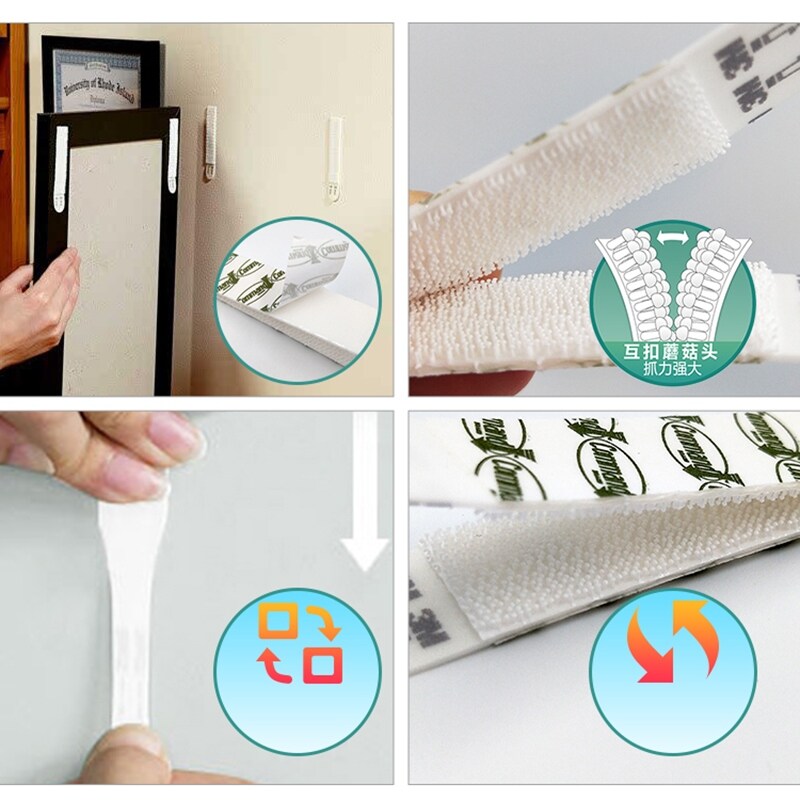 {hot} Value Pack 20pcs（10set）3M Command Strips Damage-Free Picture amp;Frame Hanging Stripsp Photo Wall Sticker Command Hook