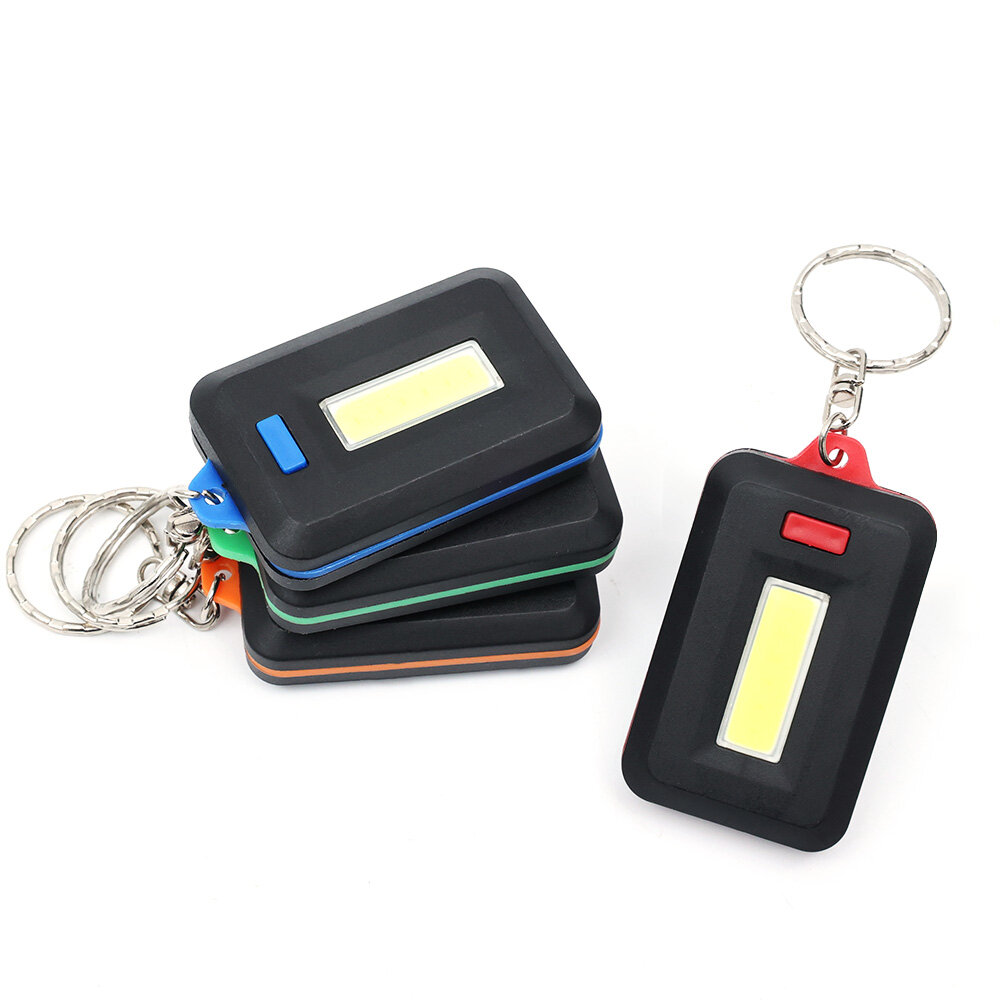 Multifunctional Portable Mini COB Keychain Light Flashlight for Outdoor Hiking Camping Keychain Torch Night Lamp