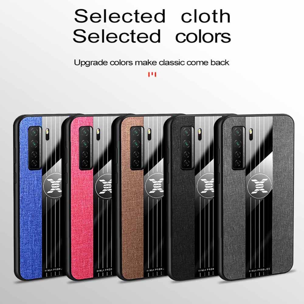 LEEWINDA For Huawei Nova 7SE Phone Case, Leather Armor Cases Ring Bracket Cover shell
