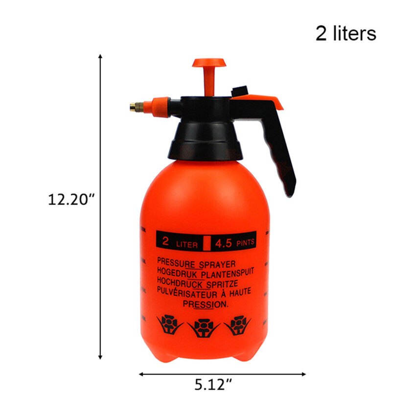 1.5L/2L/3L Portable Pressure Water Sprayer Pump Handheld Chemical Bottle Garden Tool Plant Flowers Watering Irrigation Spray Bottle