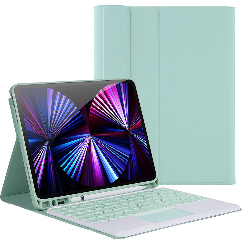 Keyboard Case for iPad Air 11 2024,iPad 10th Gen 2022, Touchpad Detachable Bluetooth Keyboard with Pencil Holder,Folio Leather Smart Cover for iPad Pro 11 2024 2022 2018/iPad 9th 8th 7th 10.2/iPad 6th 5th/Air 5 4 3