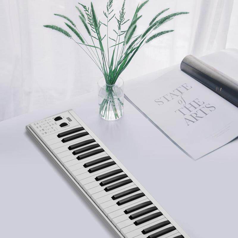 Portable Electronic Keyboard Piano 49 lighted Keys Piano 128 Tones 128 Rhythm 100 Demo Songs Can Teaching Recording MIDI Functions Connection Rechargeable Batt-ery Speaker Carry Bag Malaysia