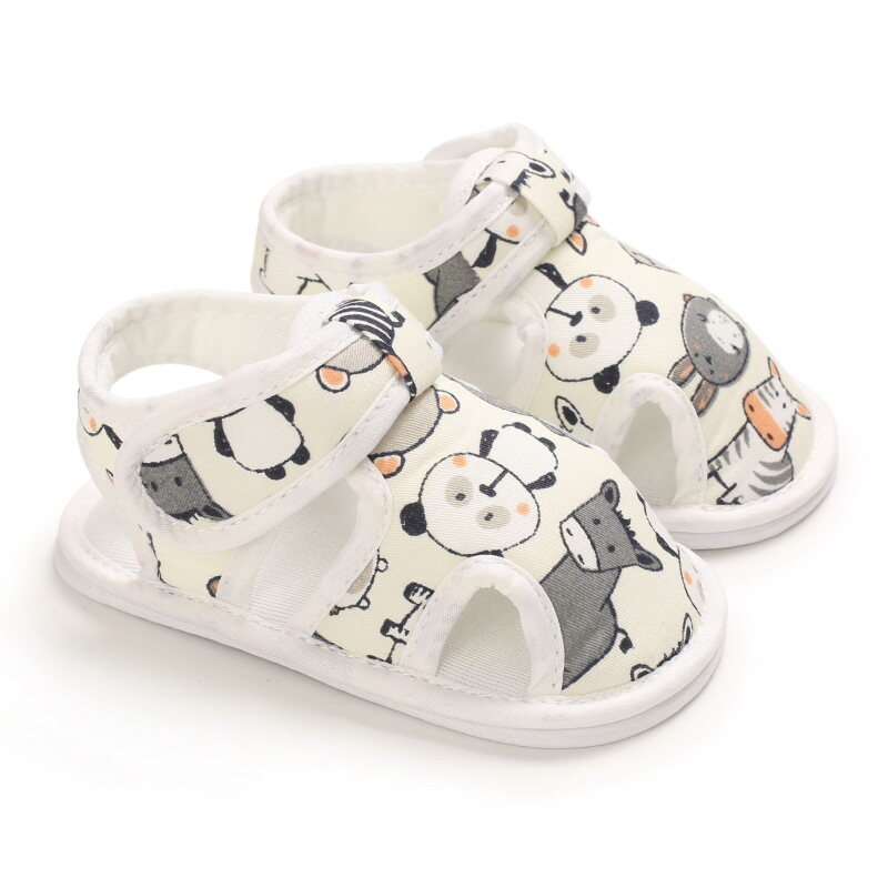 0-18 Months Velcro Canvas Baby Shoes Soft Cotton Sandals Slippers Infant Girls Boys First Step Shoes First Walking Shoes