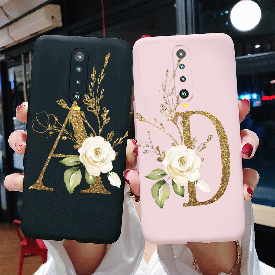 Case For Xiaomi Redmi K30 / Poco X2 Phone Case Cute Fashion Letters Soft Silicone Back Casing Cover