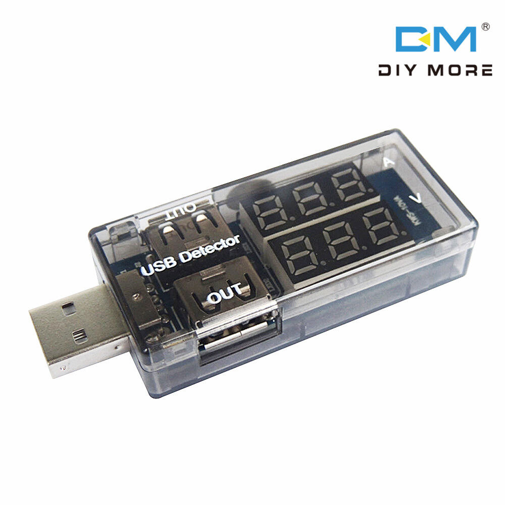 USB Charger Doctor Current Voltage Charging Detector Battery Voltmeter Ammeter Tester Multimeter USB Tester Mobile Power Panel Monitor Gauge DC LED Display