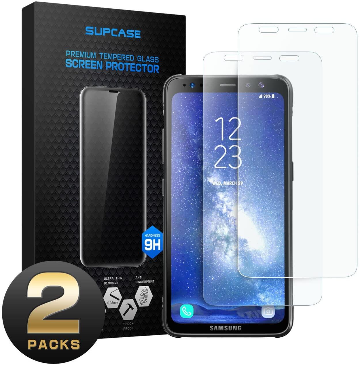 SUPCASE Galaxy S8 Active Screen Protector Premium HD Tempered Glass Screen Protector for Samsung Galaxy S8 Active (2-Pack)