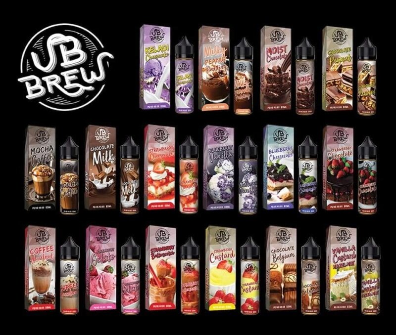 Original VB Brew Freebase 60ml Creamy Series Blueberry / Chocolate / Coffee / Keladi / Milk Peanut / Mocha / Strawberry / Vanilla - Vape Ejuice for Mod & Pod with Occ Malaysia
