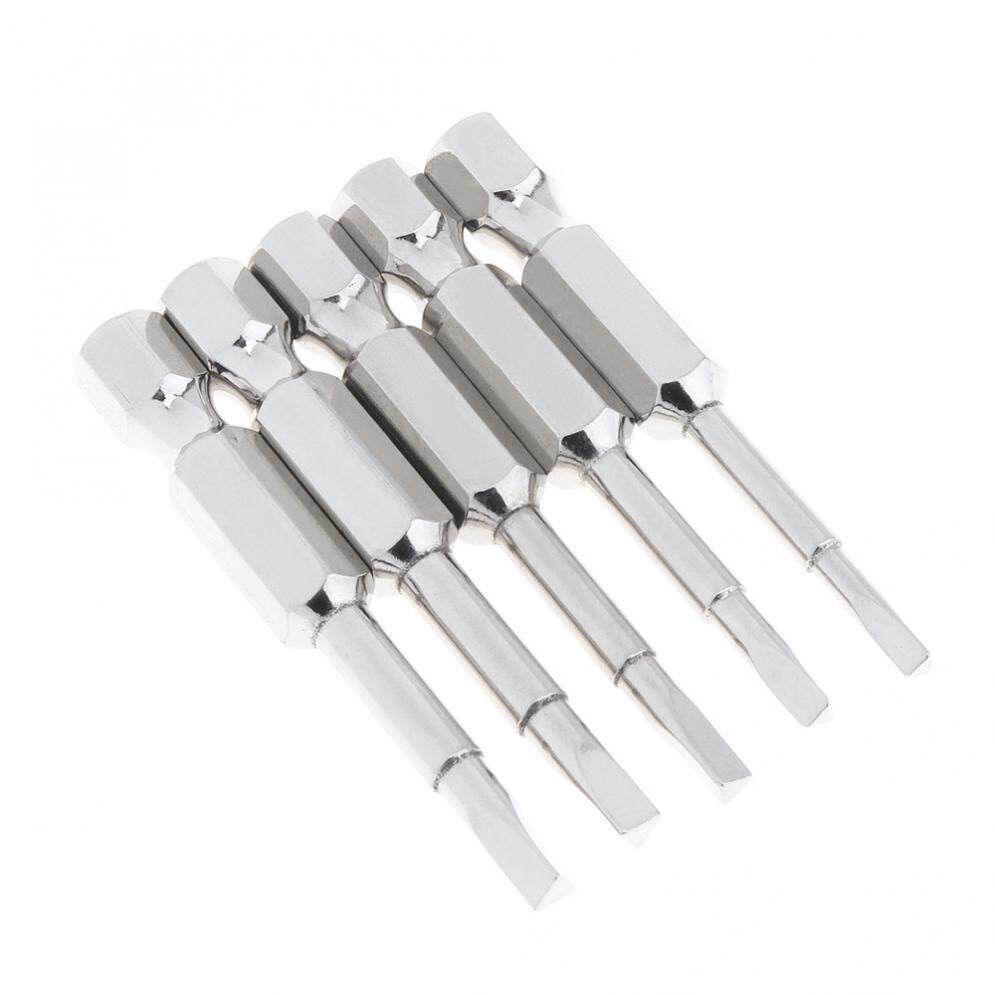 5pcs/set 1/4 Inch Magnetic Triangle Screwdriver Bits Hex Shank 50mm S2 Steel
