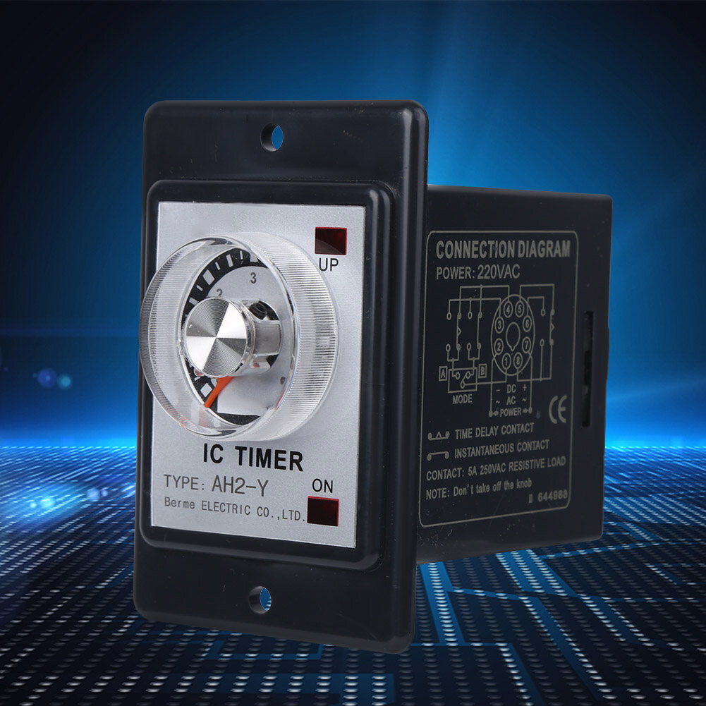 BERM Time Relay Electronic Relay Switches Timer Delay Timer AH2-Y 6S 220V