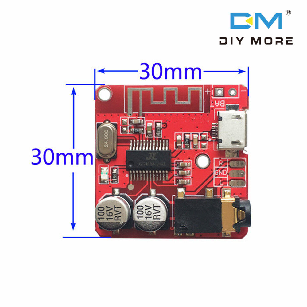 DIYMORE Mini MP3 Bluetooth BLE 4.1 Lossless Decoder Stereo Output Board Car Speaker Amplifier Module Circuit Board Module 3.7V 5V Micro USB