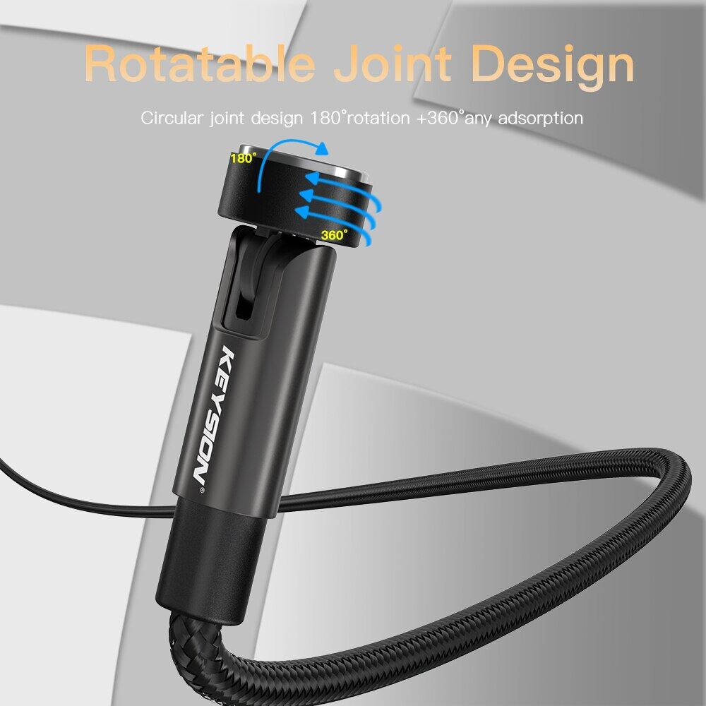 KEYSION Cáp Châm Xoay 540 Cáp Micro USB Type C Sạc Nhanh 5A Cho iPhone Xiaomi Dây Dữ Liệu Sạc Điện Thoại Châm
