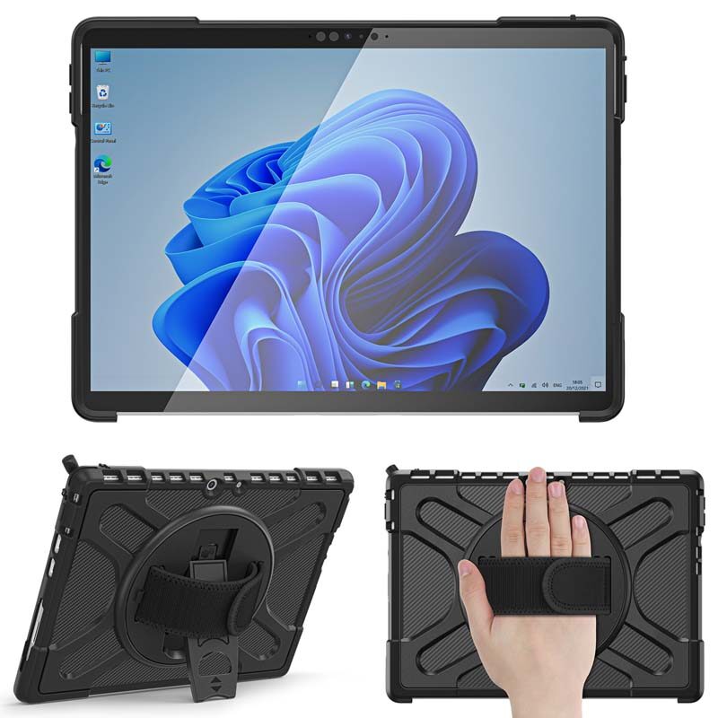 Ốp Chống Sốc Cho Surface Pro 8 Ốp Giá Đỡ Xoay Có Dây Đeo Tay
