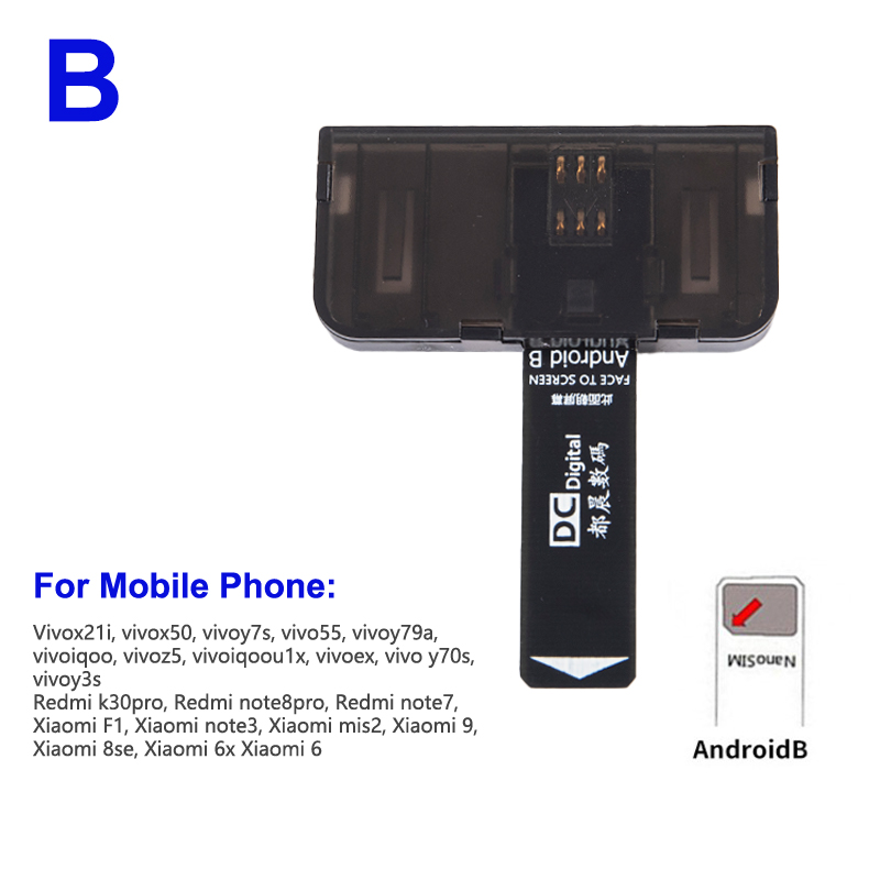 Huwobei3792797 amango bộ chuyển đổi thẻ sim đầu đọc thẻ sim mini nano cho điện thoại android