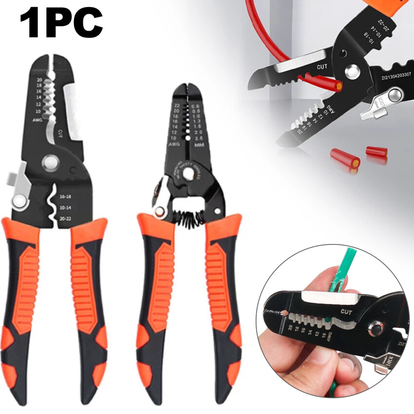 10 In 1 Stripping Crimping Pliers Wire Stripper Multi Functional Ring Crimpper Electrician Peeling Network Cable Stripper Tools