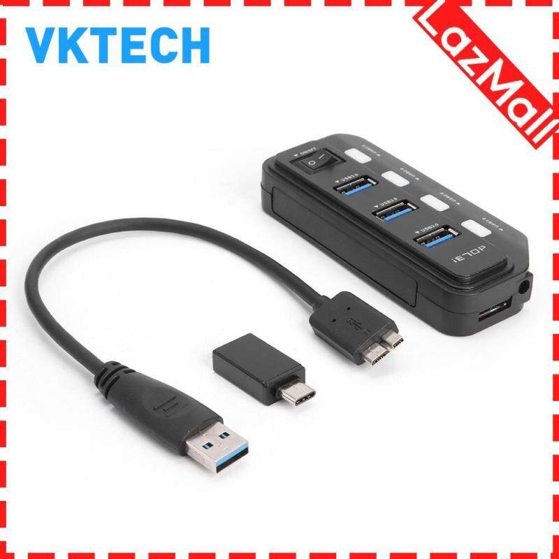 7 Port USB 3.0/USB 3.1 Hub Splitter High Speed USB3.0 Adapter for PC Laptop