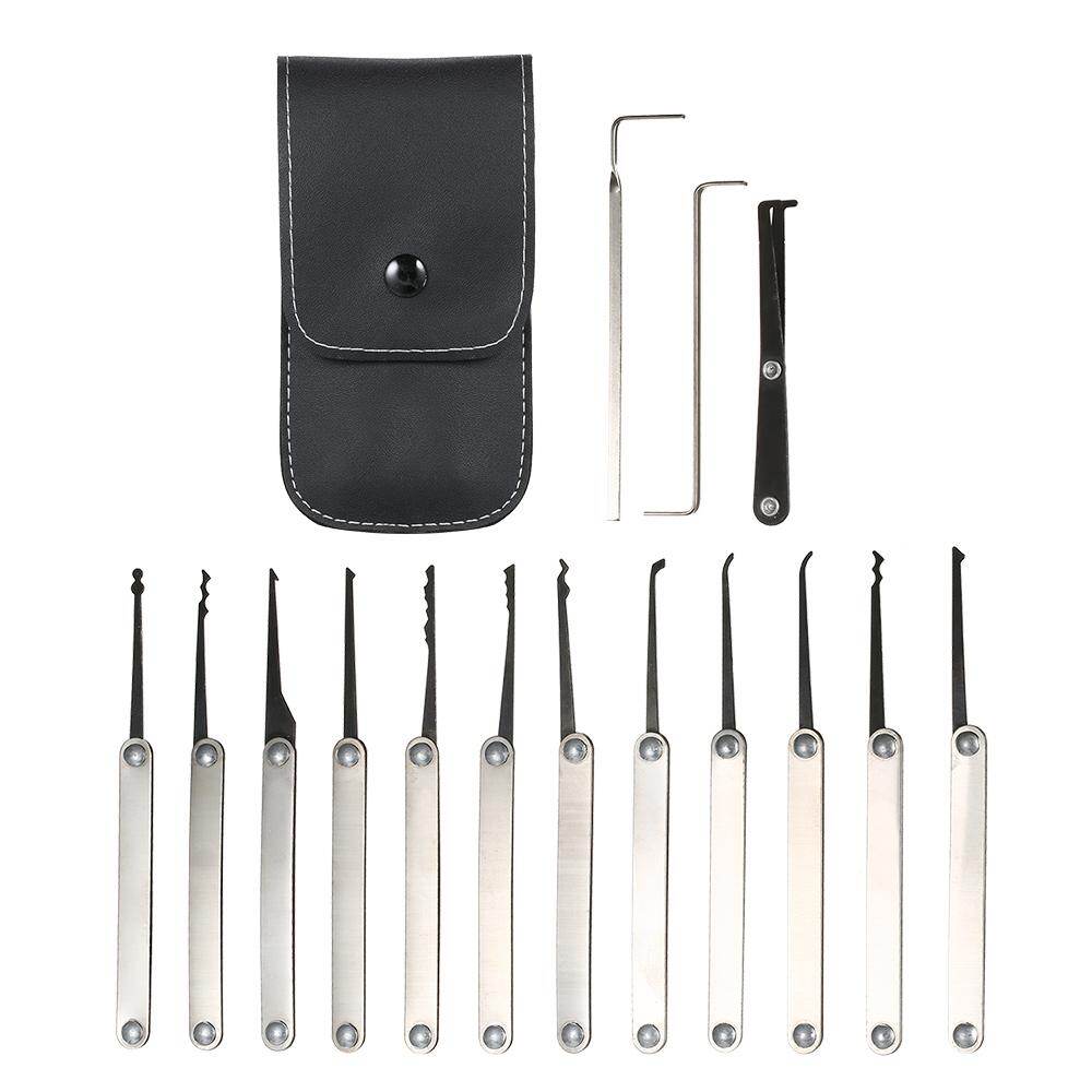 Bộ Dụng Cụ Khóa 15 Chiếc Bộ Khóa Inox Dụng Cụ Khóa Luyện Tập Cho Người Mới Bắt Đầu Và Chuyên Nghiệp Thợ Khóa