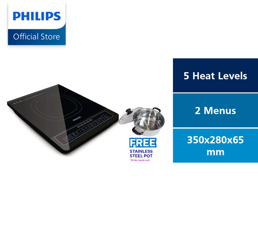 PHILIPS Induction Cooker HD4902 (2000W) + FREE Stainless Steel Pot (Kitchen  Appliances) | Lazada