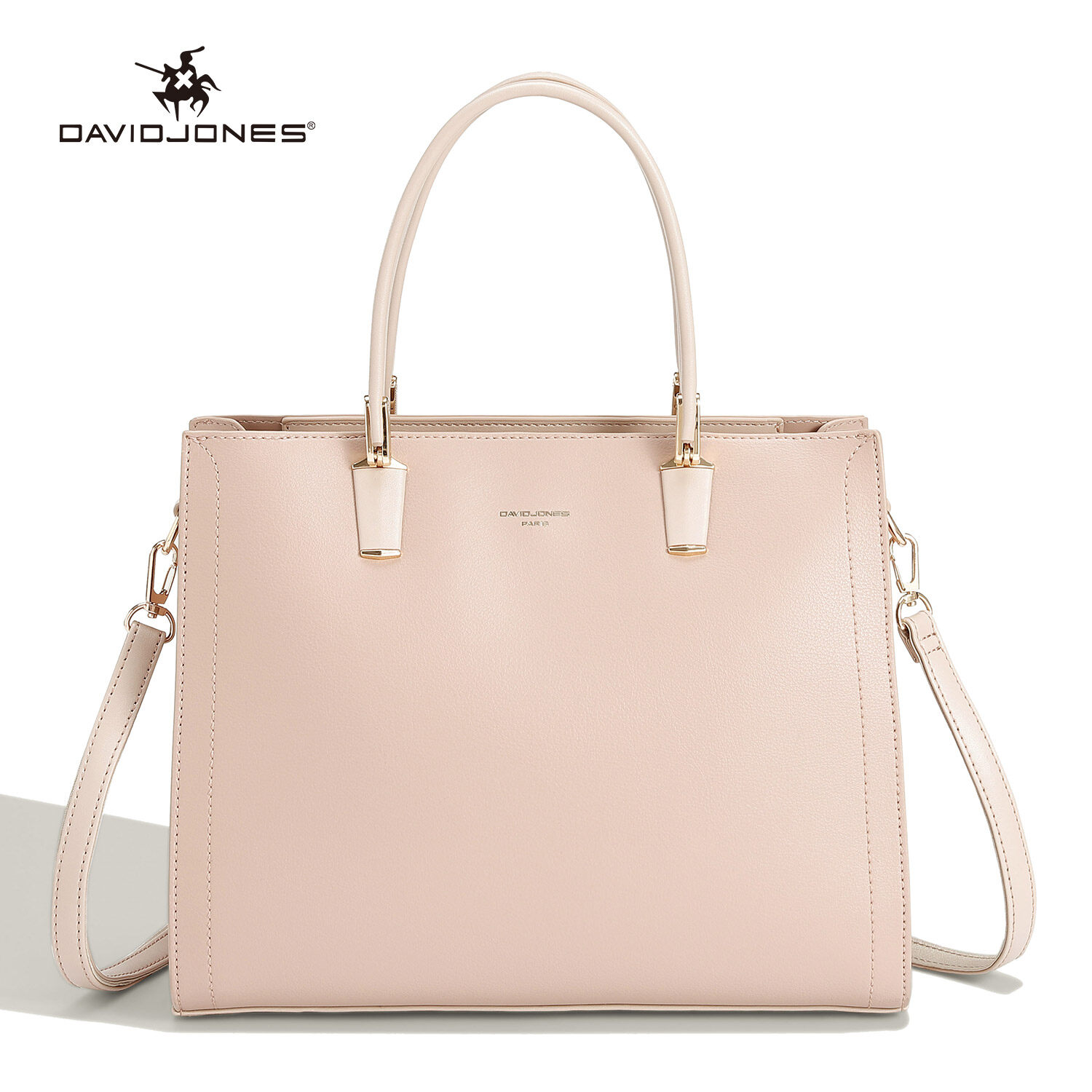 David Jones Paris women shoulder bag pu leather female tote bag