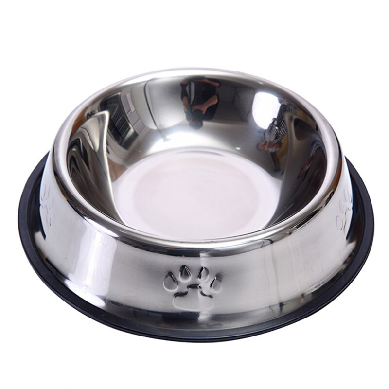 Thép Không Gỉ Cho Ăn Du Lịch Ăn Không Trượt Pet Pet Bát Nước Cho Chó Mèo