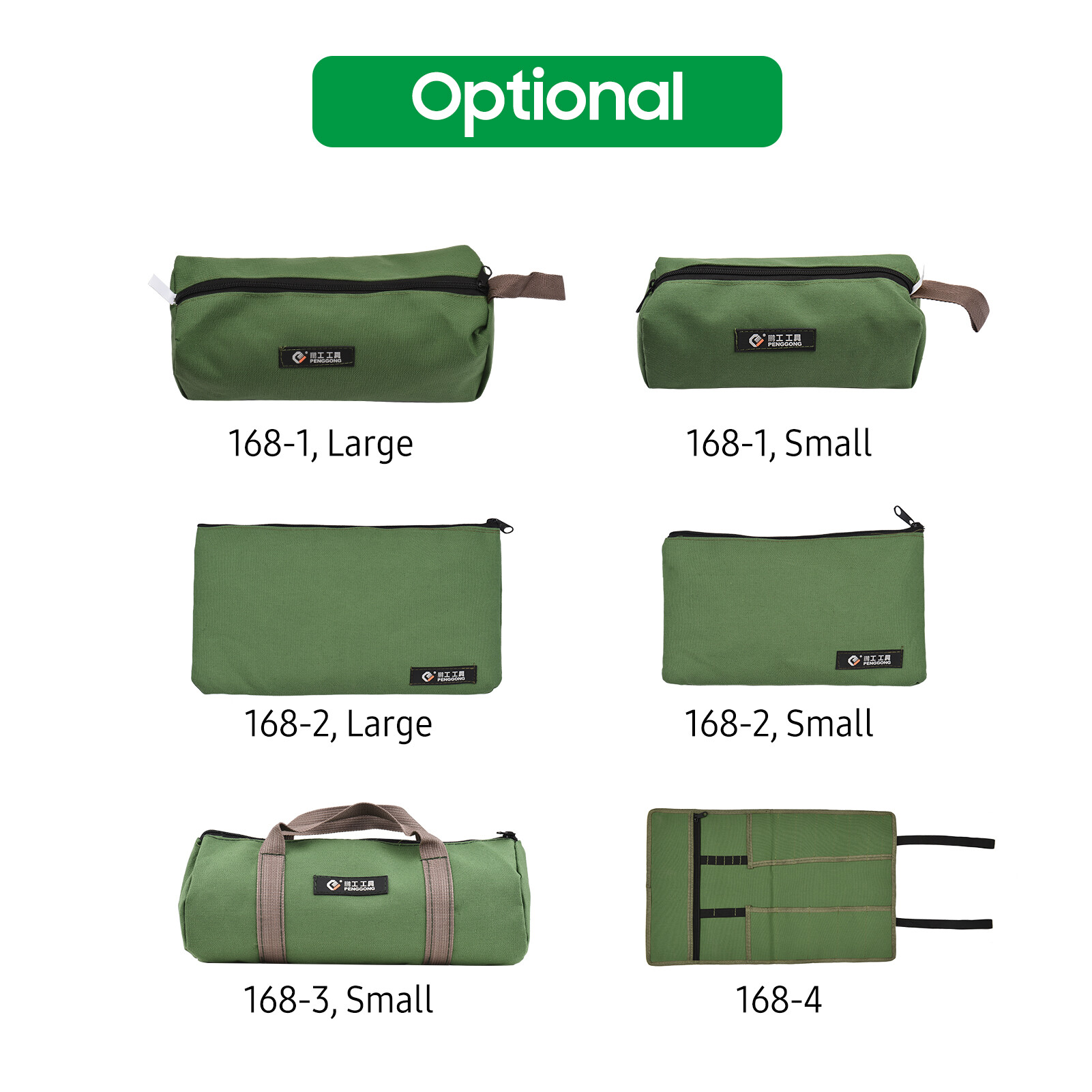NANWEI PENGGONG Tool Storage Bag Roll Foldable Portable Roll up Tool Bag Multiple Pockets Electrician Woodworking Toolbag Organizer