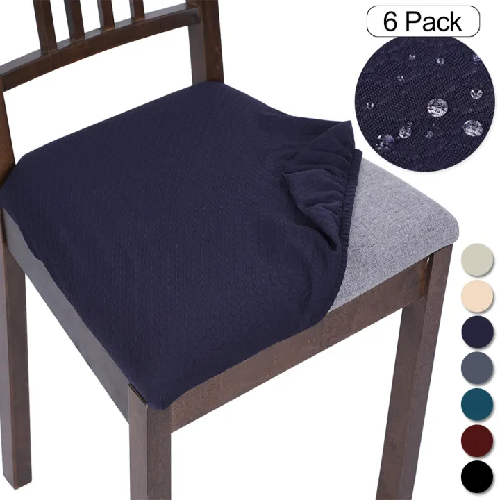 Modern Chair Cover Set Of 6 Stretch Elastic Dining Room Seat Covers Universal Removable Washable Cushion Slipcover Lazada Ph - Dining Room Chair Seat Covers Set Of 6