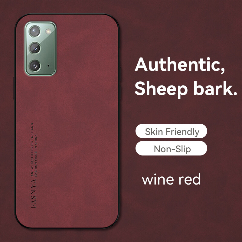 For Samsung Galaxy Note 20 Case Samsung Note20 TPU Soft Shockproof Matte Phone Casing Leather Texture Cover