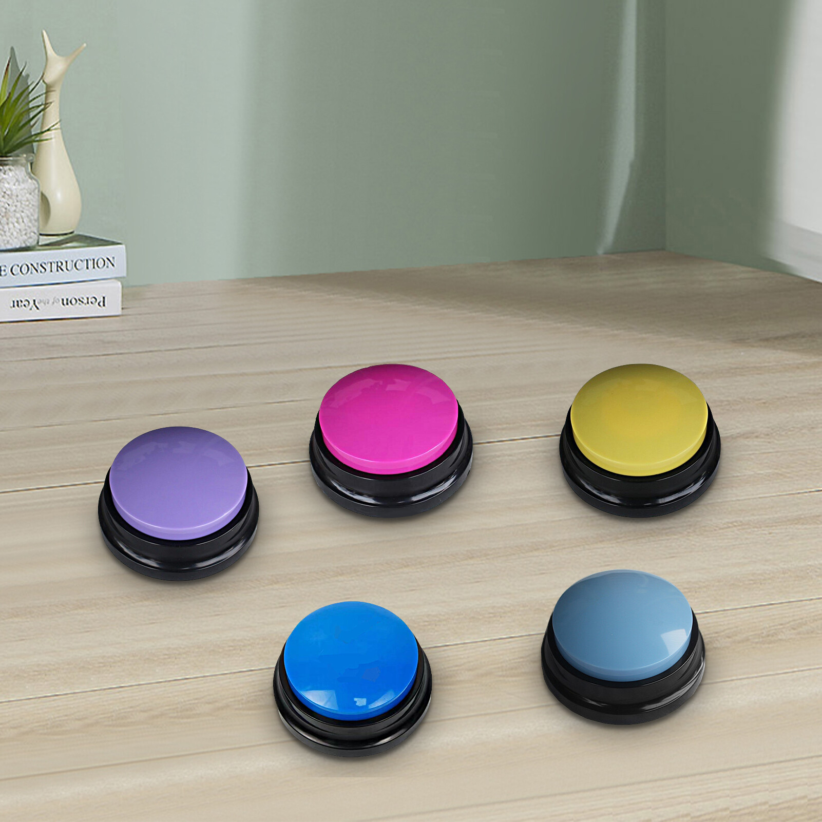 Bite Resistant Relieve Boredom Sound Button Entertain Interactions Pet Dog Recordable Talking Button Pet Supplies Pet Training Buzzer