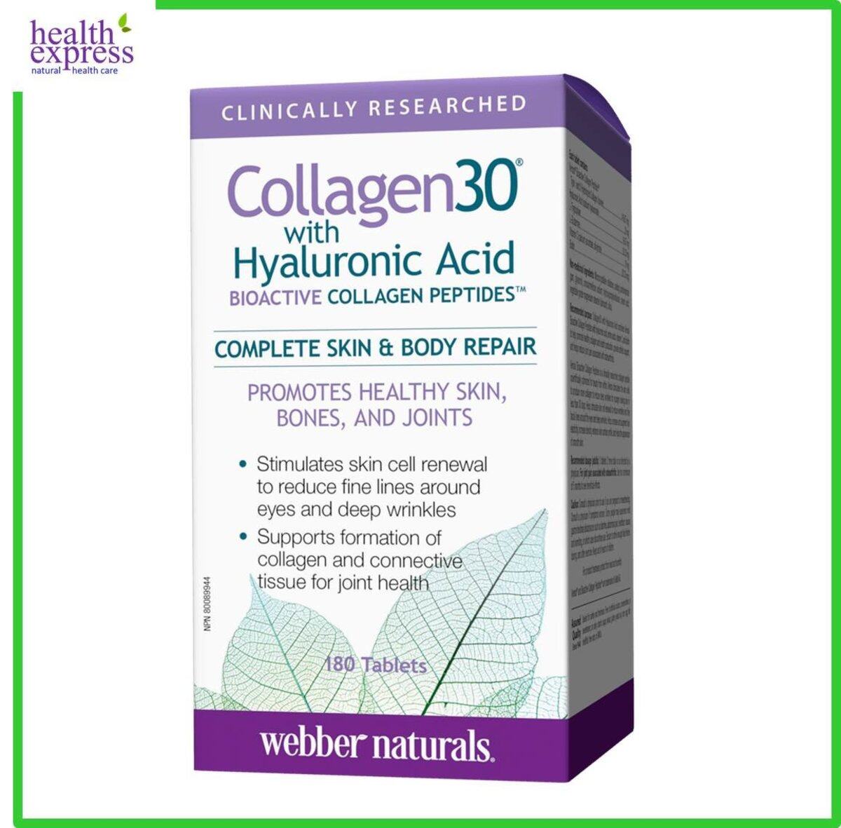 Webber Naturals Collagen 30® with Hyaluronic Acid 180 tablets Lazada Webber Naturals Collagen 30® with Hyaluronic Acid 180 tablets Lazada
